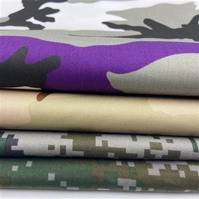 Camo Printing Stretch Twill Fabric